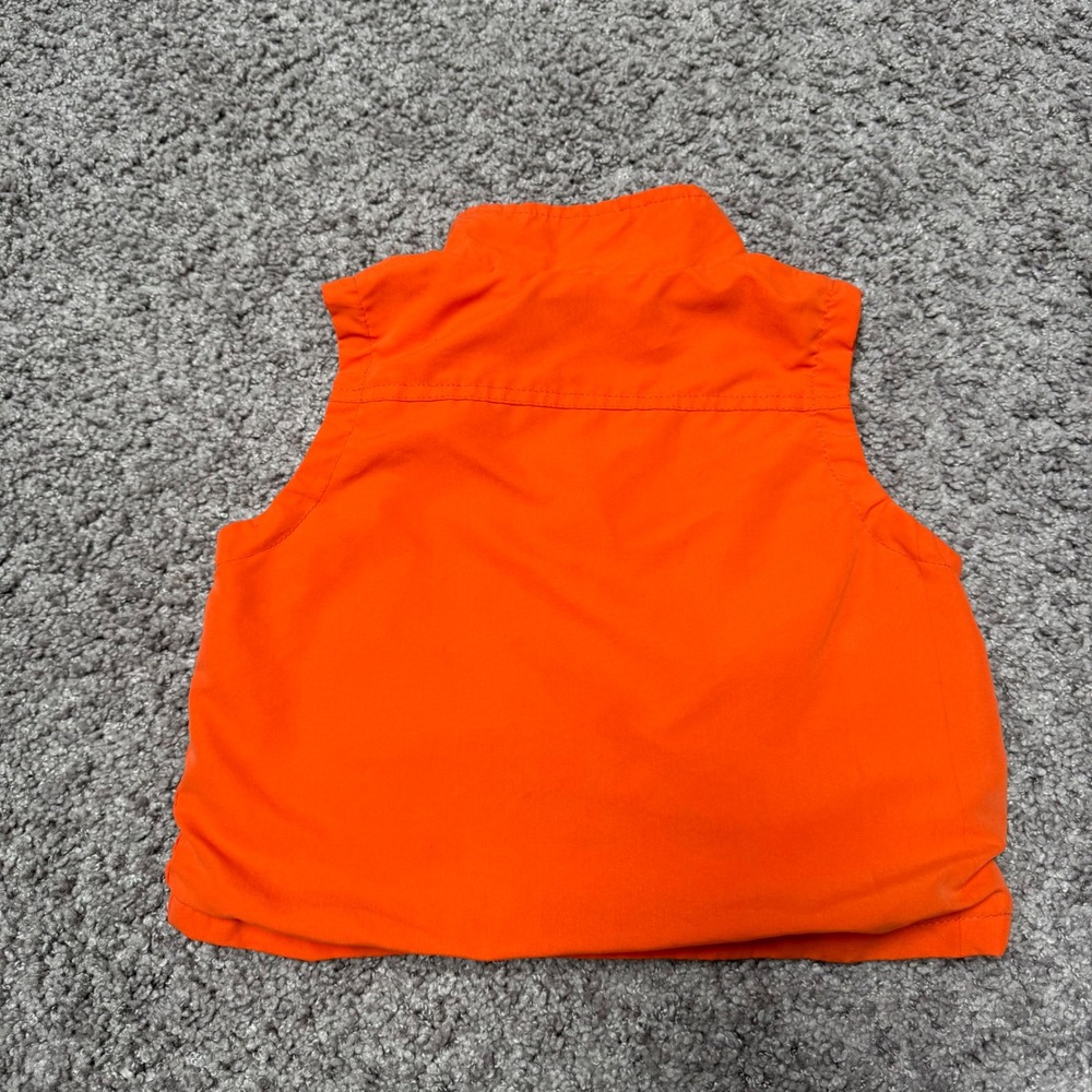 Y2K Vintage Bob the Builder Utility Vest Cargo Pockets Orange Toddler 18M‎ - Picture 2 of 6